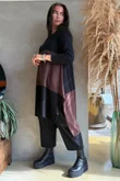 Agata Longline Split Side Knit Chocolate